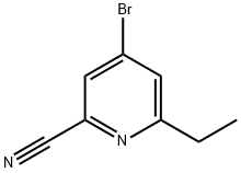 4-溴-6-乙基吡啶腈 结构式