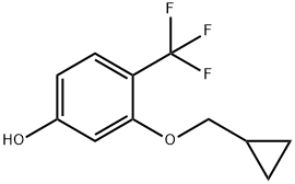 3-(CYCLOPROPYLMETHOXY)-4-(TRIFLUOROMETHYL)PHENOL 结构式