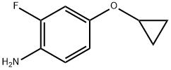 Benzenamine, 4-(cyclopropyloxy)-2-fluoro- 结构式