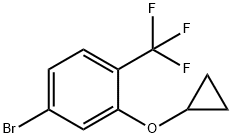 4-溴-2-环丙氧基-1-(三氟甲基)苯 结构式