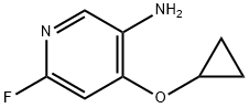 3-Pyridinamine, 4-(cyclopropyloxy)-6-fluoro- 结构式