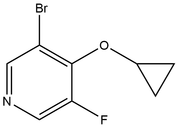 3-溴-4-环丙氧基-5-氟吡啶 结构式