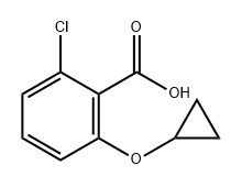 Benzoic acid, 2-chloro-6-(cyclopropyloxy)- 结构式