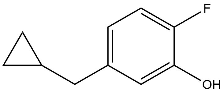5-(cyclopropylmethyl)-2-fluorophenol 结构式