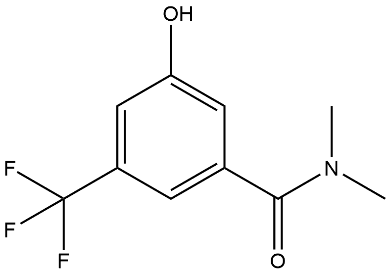 3-hydroxy-N,N-dimethyl-5-(trifluoromethyl)benzamide 结构式