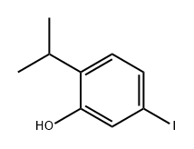 5-碘-2-异丙基苯酚 结构式