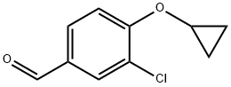 3-氯-4-环丙氧基苯甲醛 结构式