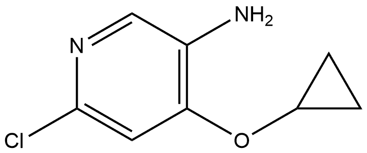 6-氯-4-环丙氧基吡啶-3-胺 结构式