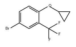 4-溴-1-环丙氧基-2-(三氟甲基)苯 结构式
