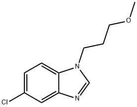 5-氯-1-(3-甲氧基丙基)-1H-苯并[D]咪唑 结构式