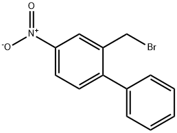 1,1'-Biphenyl, 2-(bromomethyl)-4-nitro- 结构式