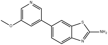 6-(5-METHOXY-PYRIDIN-3-YL)-BENZOTHIAZOL-2-YLAMINE 结构式