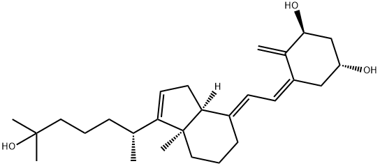 1,25-dihydroxy-16-ene-vitamin D3 结构式