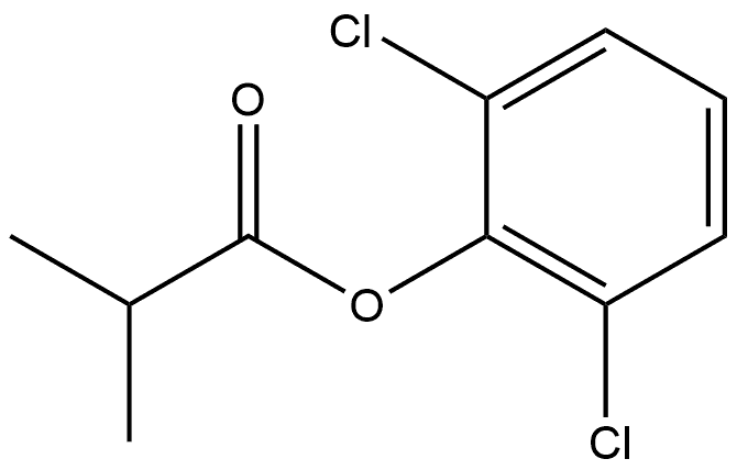 Propanoic acid, 2-methyl-, 2,6-dichlorophenyl ester 结构式