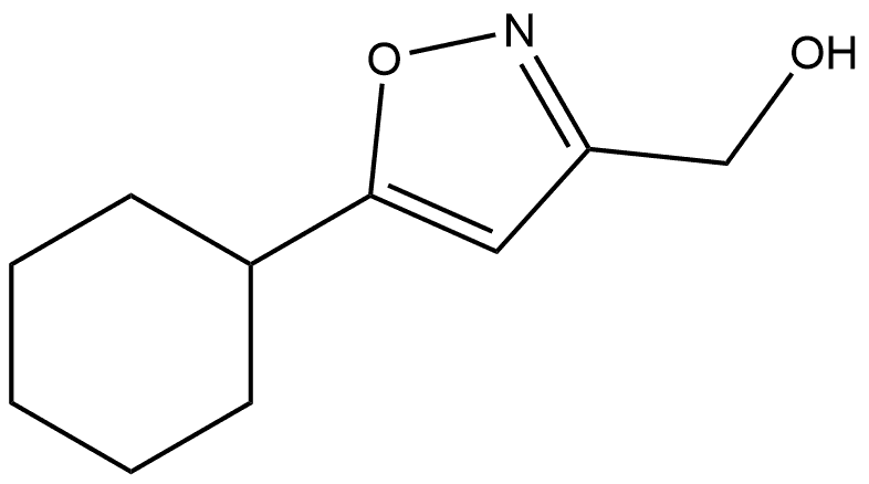 (5-cyclohexyl-1,2-oxazol-3-yl)methanol 结构式