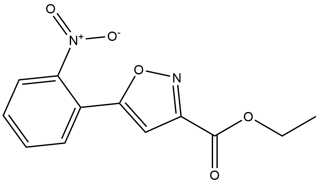 5-(2-NITRO-PHENYL)-ISOXAZOLE-3-CARBOXYLIC ACID ETHYL ESTER 结构式