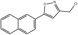 3-(chloromethyl)-5-(naphthalen-2-yl)-1,2-oxazole 结构式