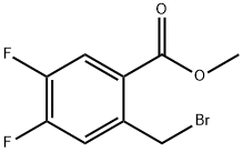 2-(溴甲基)-4,5-二氟苯甲酸甲酯 结构式