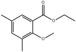 Benzoic acid, 2-methoxy-3,5-dimethyl-, ethyl ester 结构式
