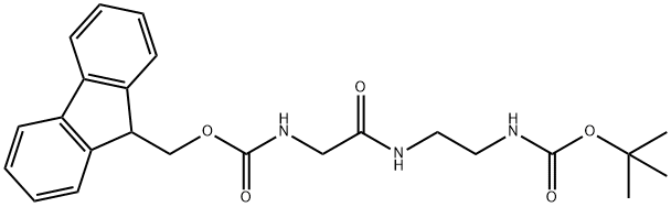 10-Oxa-2,5,8-triazadodecanoic acid, 11,11-dimethyl-4,9-dioxo-, 9H-fluoren-9-ylmethyl ester 结构式