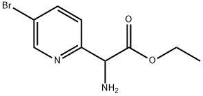 氨基-(5-溴吡啶-2-基)乙酸乙酯 结构式