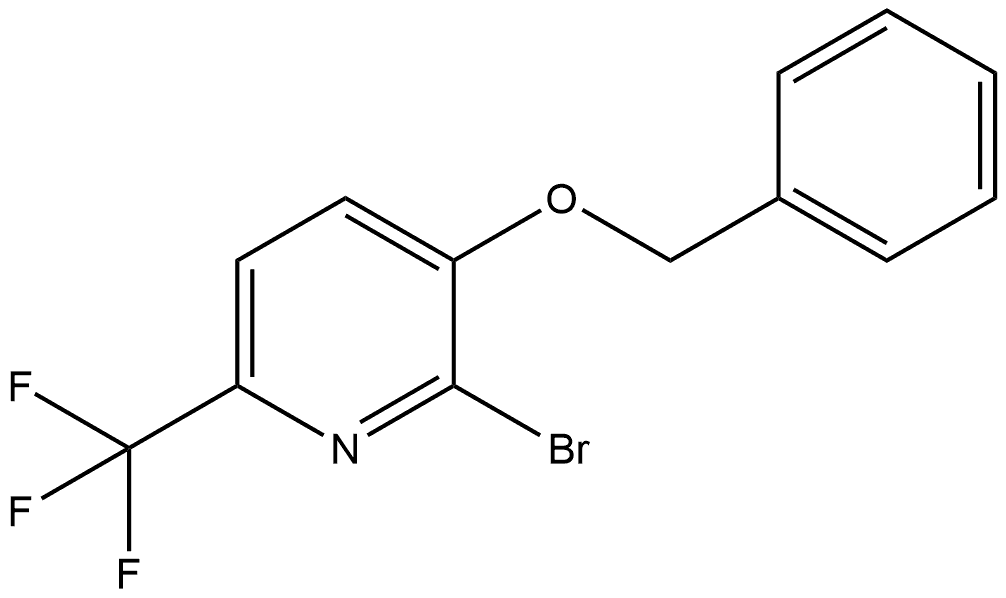 3-(苄氧基)-2-溴-6-(三氟甲基)吡啶 结构式