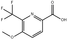 5-甲氧基-6-(三氟甲基)吡啶甲酸 结构式