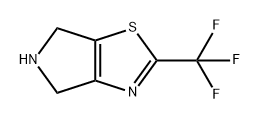 4H-Pyrrolo[3,4-d]thiazole, 5,6-dihydro-2-(trifluoromethyl)- 结构式