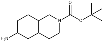 tert-Butyl 6-amino-decahydroisoquinoline-2-carboxylate 结构式