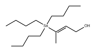 (E)-3-(三丁基锡基)-2-丁烯-1-醇 结构式