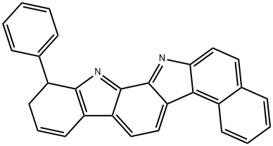 11,12-二氢-12-苯基-苯并[G]吲哚[2,3-A]咔唑 结构式