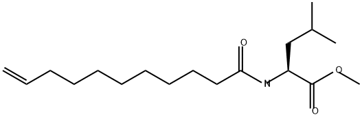 甲基十一烯酰亮氨酸酯 结构式