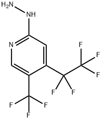 (4-Pentafluoroethyl-5-trifluoromethyl-pyridin-2-yl)-hydrazine 结构式