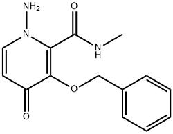 1-氨基-3-(苄氧基)-N-甲基-4-氧代-1,4-二氢吡啶-2-甲酰胺 结构式