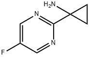 1-(5-fluoropyrimidin-2-yl)cyclopropan-1-amine 结构式