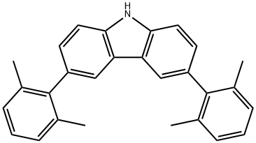 9H-?Carbazole, 3,?6-?bis(2,?6-?dimethylphenyl)?- 结构式