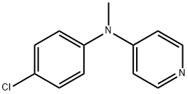 4-Pyridinamine, N-(4-chlorophenyl)-N-methyl- 结构式