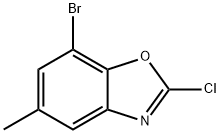 Benzoxazole, 7-bromo-2-chloro-5-methyl- 结构式