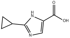 2-环丙基-1H-咪唑-5-羧酸 结构式