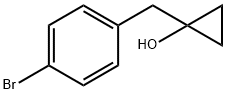 1-[(4-溴苯基)甲基]环丙-1-醇 结构式