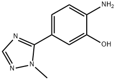 2-氨基-5-(1-甲基-1H-1,2,4-三唑-5-基)苯酚 结构式
