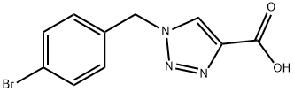 1H-1,2,3-Triazole-4-carboxylic acid, 1-[(4-bromophenyl)methyl]- 结构式