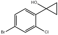 1-(4-溴-2-氯苯基)环丙醇 结构式