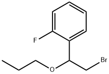 1-(2-溴-1-丙氧基乙基)-2-氟苯 结构式