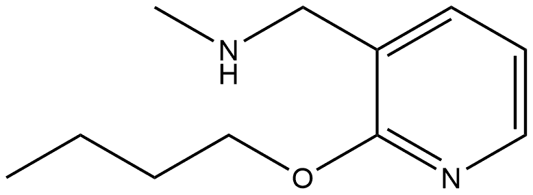 2-Butoxy-N-methyl-3-pyridinemethanamine 结构式