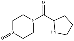 4-脯氨酰硫代吗啉1-氧化物 结构式