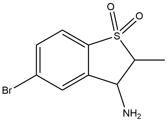 3-amino-5-bromo-2-methyl-2,3-dihydro-1lambda6- benzothiophene-1,1-dione 结构式