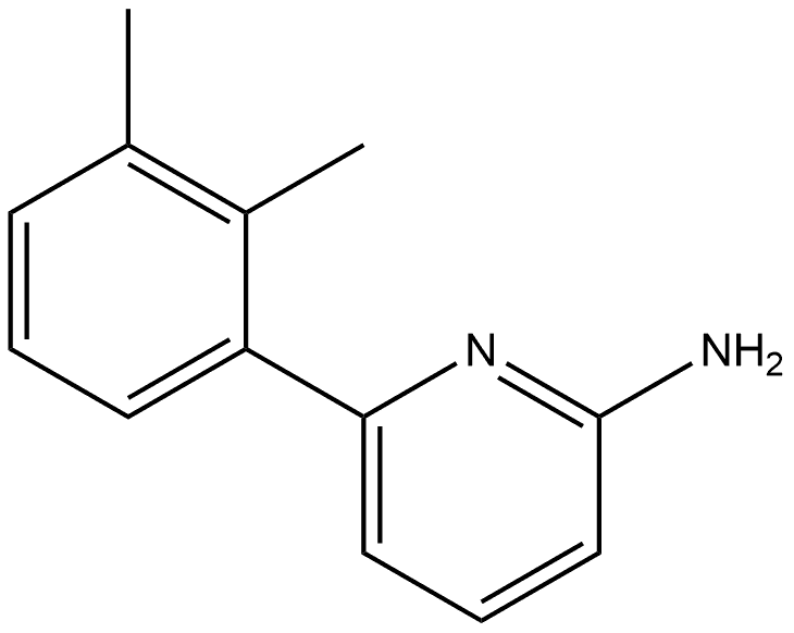 6-(2,3-Dimethylphenyl)-2-pyridinamine 结构式