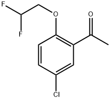 Ethanone, 1-[5-chloro-2-(2,2-difluoroethoxy)phenyl]- 结构式