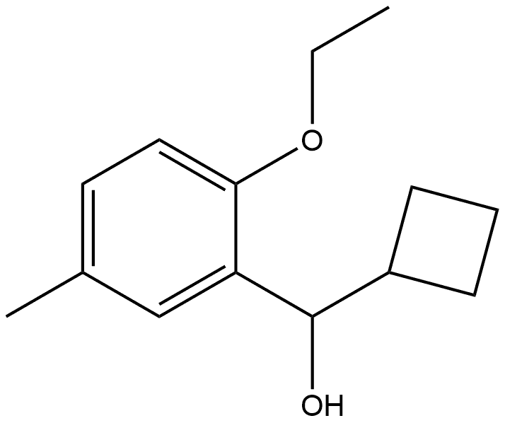 α-Cyclobutyl-2-ethoxy-5-methylbenzenemethanol 结构式